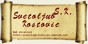 Svetoljub Kostović vizit kartica